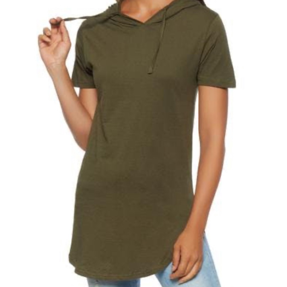 Hooded Tunic Tee Long Length
